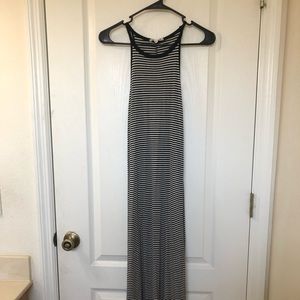 Black and white maxi dress